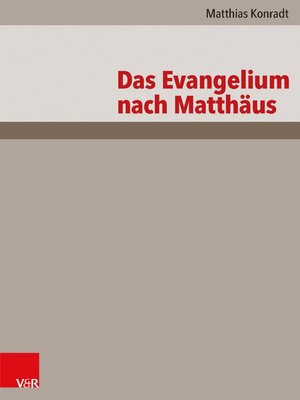 cover image of Das Evangelium nach Matthäus
